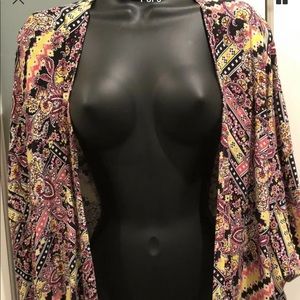 Becca swim fringe paisley kimono